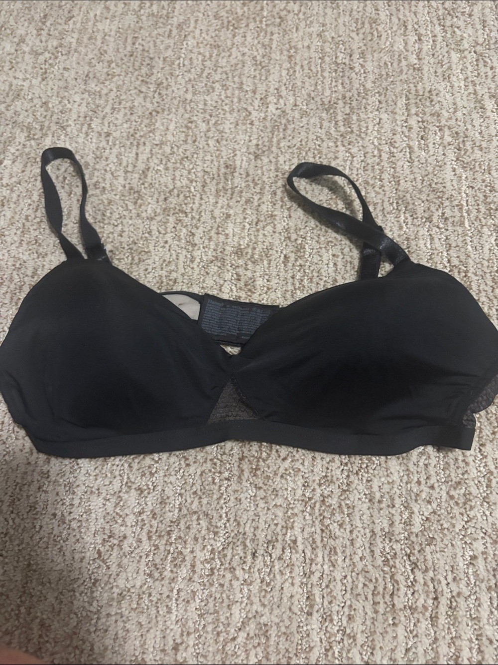 Hanes Black Wireless Comfort Bra